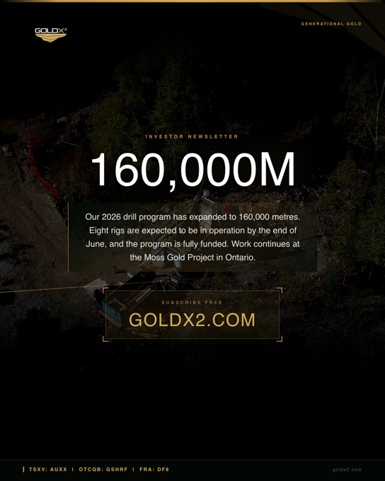 Gold X2 social post
